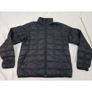 REI Co-op Jacket Mens Medium Black Down Puffer Lightweight Packable Full Zip